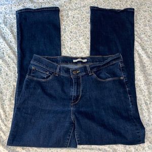 Levi’s Darker Wash Medium Rise Classic Boot 5 Pocket Jeans-Size 12 M/31